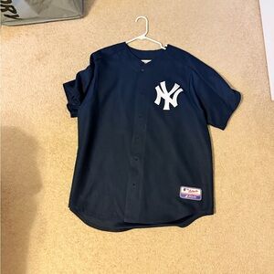 Men's Navy Blue Baseball Jersey
